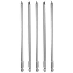 Zaplyte 639664823719 5pcs Magnetic Phillips Screwdriver Bit Ph1 1/4 Inch Hex Shank 200mm Long 6mm Rod