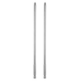 Zaplyte 639664823825 2pcs Magnetic Phillips Screwdriver Bit Ph2 1/4 Inch Hex Shank 250mm Long 6mm Rod