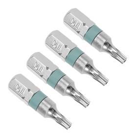 Zaplyte 656320678247 4pcs Torx Screwdriver Bits 1/4 Inch Hex Shank T10 Security Steel Bit