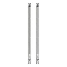 Zaplyte 656320714488 2pcs Ball End Hex Screwdriver Bit Set 5mm Magnetic 1/4 Inch Shank 6 Long