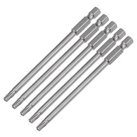Zaplyte 656320964678 5pcs 6.3mm Hex Shank T20x100mm Magnetic Security Torx Screwdriver Bits Zaplyte 656320964678 5pcs 6.3mm Hex Shank T20x100mm Magnetic Security Torx Screwdriver Bits