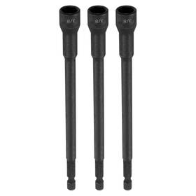 Zaplyte 678202242148 3pcs Nut Driver Drill Bit 3/8 Inch Socket 1/4 Hex Shank Magnetic Impact Setter