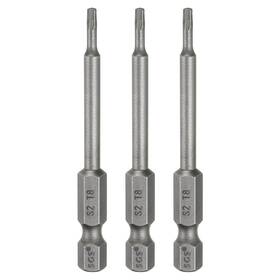 Zaplyte 678202389997 3pcs T8 Torx Head Screwdriver Bit 1/4 Inch Hex Shank 2.6 Long Magnetic No Hole Tip