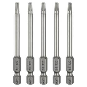 Zaplyte 678202390450 5pcs T20 Torx Head Screwdriver Bit 1/4 Inch Hex Shank 3 Long Magnetic No Hole Tip Zaplyte 678202390450 5pcs T20 Torx Head Screwdriver Bit 1/4 Inch Hex Shank 3 Long Magnetic No Hole Tip