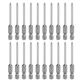 Zaplyte 679134574581 20pcs Magnetic Phillips Screwdriver Bit Ph1 1/4 Inch Hex Shank 65mm Long 3mm Rod