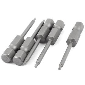 Zaplyte 679209159446 1/4 Inch Hex Shank 1.5mm Hexagon Head Magnetic Screwdriver Bits 50mm 5pcs