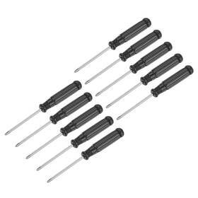 Zaplyte 745065191699 10pcs 2.5mm Mini Phillips Screwdriver With Black Handle For Small Appliances