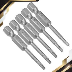 Zaplyte 783243315345 5sets T9 Magnetic Torx Screwdriver Bits 1/4 Inch Hex Shank 2 S2 Security Tamper