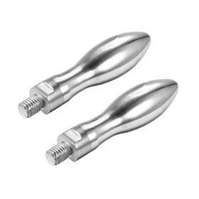 Zaplyte 784958355411 Clamping Handles Screw Knobs Handle M10 X 12mm Revolving Grip 2pcs