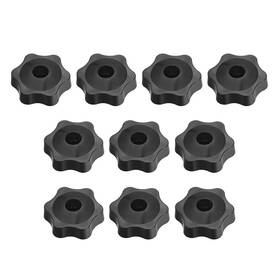 Zaplyte 784958355763 Clamping Handle Screw Knobs M6 Threaded Star Shape 10pcs