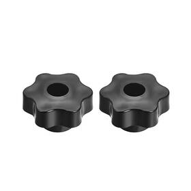 Zaplyte 784958355800 Clamping Handle Screw Knobs M8 Threaded Star-shape 2pcs