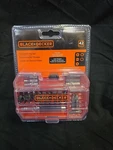 Black+decker 42-PIECE Screwdriving Set With Storage Case. Fixed Price $15.00.