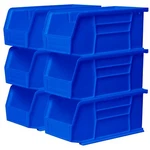 Akro-mils 30230 Akrobins Plastic Storage Hanging Stacking Containers 6PK Blu. Fixed Price $36.90.