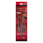 Vessel Tools 3304JSPBCR Wood-compo Jisdrive Screwdriver 4PC. Set Crimson Edition. Fixed Price $56.35.