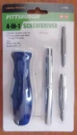 Pittsburgh 4-IN-1 Screwdriver With Shank, PHILLIPS/2 Slotted Steel Bits New. Fixed Price $9.95.