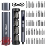 Ecraber 62-IN-1 Mini Electric Screwdriver Grey 4 Led 60 Bits. Fixed Price $43.99.
