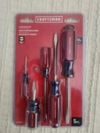 Craftsman Pc. Screwdriver Set, Slotted/flat Head (CMHT65032) Lifetime Warranty. Fixed Price $23.00.