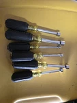 Klein Nut Driver Set Lot Of 6 Preowned Great Condition Tools. Fixed Price $45.00.