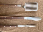 *brand New* Lamson Bbq Premier Walnut 3-PIECE Tool Set. Fixed Price $110.00.
