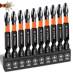 10-PACK 2"PH2 Phillips Impact Bits,magnetic S2 STEEL,1/4"HEX Shank For Dr. Fixed Price $6.29.