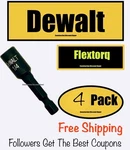 Dewalt 1/4" Flextorq Black Impact Rated Magnetic Hex Driver Nutsetter. Fixed Price $11.38.