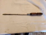 Vintage Proto Los Angeles Screwdriver 9714 Wood Handle Large 22 1/2". Fixed Price $39.95.