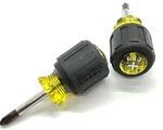 (2) New Klein #2 Phillips Tip Screwdriver Set Lot Short Stubby Rubber Grip. Fixed Price $20.00.