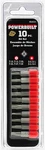 Powerbuilt 646501 10PC Tamper Resistant Star Bit Set. Fixed Price $7.91.