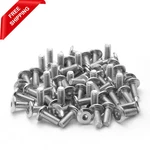 Biaungdo 60 Pcs M6X15MM Stainless Steel Flat Head Hex Socket Cap Bolts Screws Co. Fixed Price $13.49.