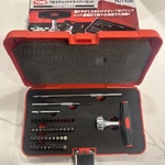 Tone T-shaped Ratchet Driver Set RDTS32 6.35MM 1/4 Bit Insert Red 35-PIECE. Fixed Price $74.99.