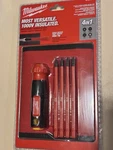 Milwaukee 48-22-2216 4-IN-1 1000V Insulated Slim Tip Multi-bit Screwdriver. Fixed Price $16.99.