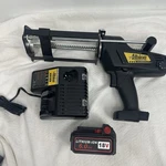Albion Cordless Caulk & Adhesive Gun 982-4 18V Charger + New Battery E183634. Fixed Price $130.00.