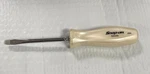 Snap-on SDD4A 1/4" Flat Head Pearl White Hard Handle Screwdriver- Brand New.. Fixed Price $64.00.
