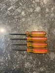 Stanley T-15, 20, 25, 30 Torx Screwdriver Set Of 64-552 Made In Usa Plastic. Fixed Price $18.99.