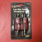 Performance Tool W80004 Piece Mini Stubby Screwdriver Set. Fixed Price $9.99.