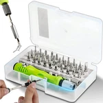 Mini 32-IN-1 Precision Screwdriver Set Magnetic Phillips Bits Multifunctional Ha. Fixed Price $8.19.