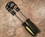 Vintage Nos Tool Bench Hardware Screwdriver Set Of 2 Slotted And Phillips Rubber. Fixed Price $10.99.