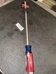 Sears Craftsman 41585 Flat Slot Screwdriver 1/4" Wf 12" Square Shaft 16" Nos Usa. Fixed Price $39.95.