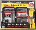 Titan Tools 42PC 1/4" Hex Quick Change Impact Screwdriver Bit &adapter Set 16275. Fixed Price $46.49.