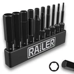 Metric Hex Bit Set, Railer 10-PIECE Head Allen Wrench Screwdriver Set.. Fixed Price $17.34.