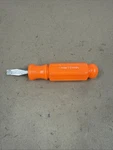 Craftsman Orange Handle Screwdriver 5/16 Flat Short Tip 41416 Wf. Fixed Price $37.99.