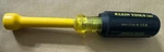 Nos Vintage Klein Tools 1PC Yellow Coated Nutdriver 640-7/16 Nut-driver. Fixed Price $8.50.