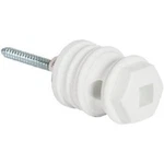 (10)-DARE Screw-on White Polyethylene Hex Head Electric Fence Insulator 3999 Hd. Fixed Price $43.89.