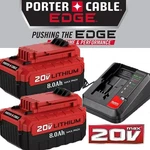 2PACK 8.0AH Li-ion Battery / Charger For Porter Cable 20V Max PCC685L PCC680L. Fixed Price $150.00.