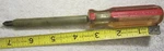 #1722 Stanley Phillips Screwdriver Tool Clear Red Handle,insulated Vtg. Fixed Price $6.43.