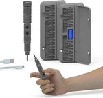 Pkey Mini Electric Screwdriver, Silver. Fixed Price $57.11.
