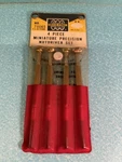 Globemaster 4 Piece Miniature Precision Nutdriver Set 70065. Fixed Price $20.95.