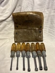 Vintage Craftsman 7PC Nut Driver Set -v- Metric 4197 Clear Handle 5MM-11MM Usa. Fixed Price $30.00.