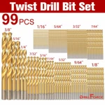 Drillforce 99PCS Set 1/16"-3/8" Hss Titanium Multi Metal Tools. Fixed Price $22.99.