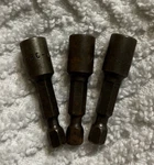 Lot Of 3: MDA-08 Apex 1/4'' Power Drive Nutsetter Sae Sheet Metal Screw Magnetic. Fixed Price $15.00.
